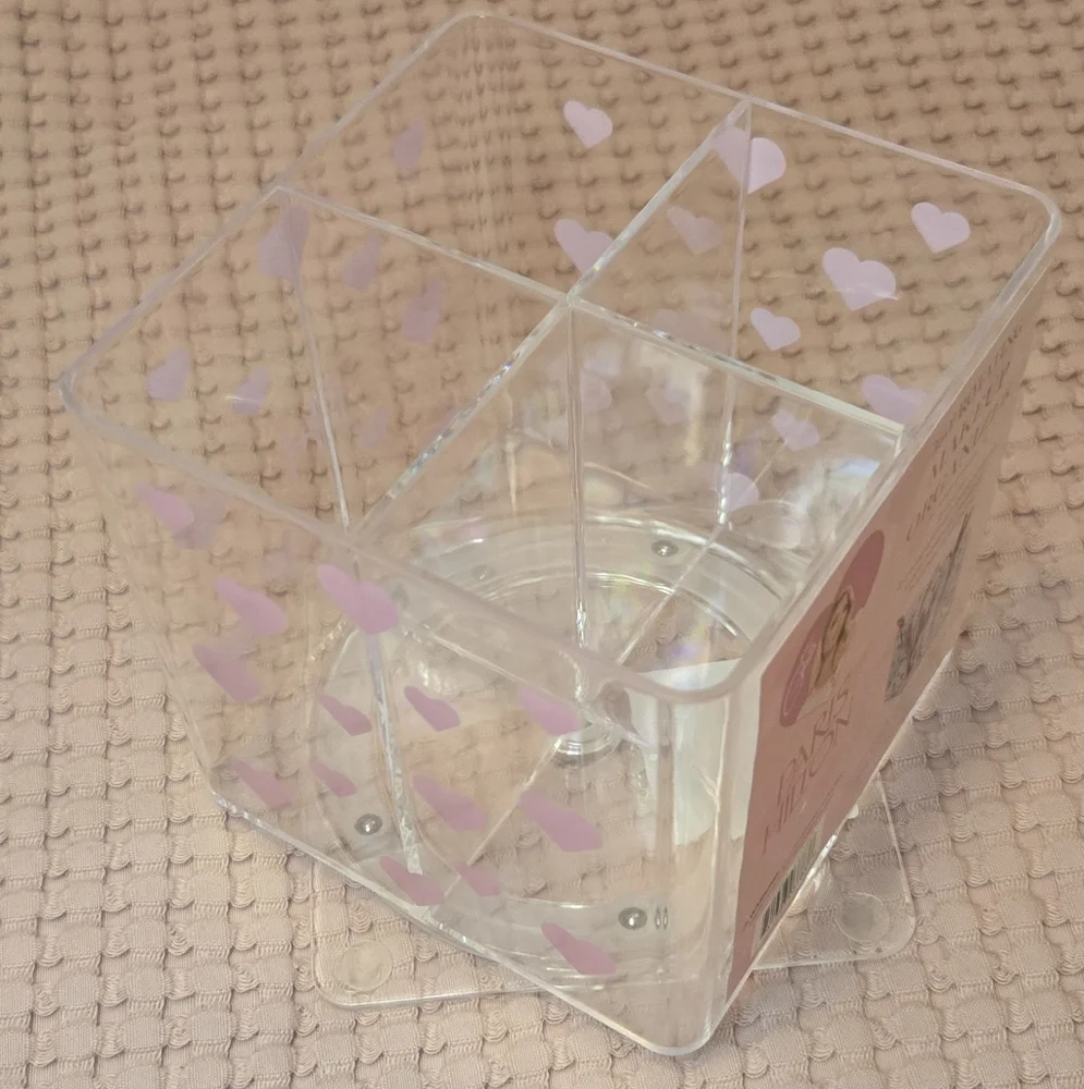 Paris Hilton Pink Heart Makeup Organizer